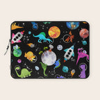 Dinosaur Astronauts In Outer Space Laptop Sleeve Gallery Image 1