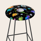 Dinosaur Astronauts In Outer Space Stool Gallery Image 2
