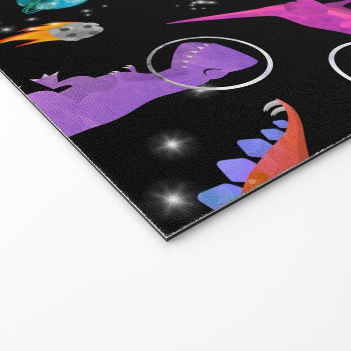 Dinosaur Astronauts In Outer Space Welcome Mat Gallery Image 2