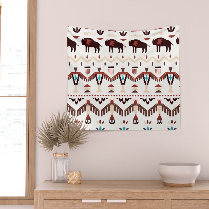 Native American 1 Wall Tapestry Gallery Image 2