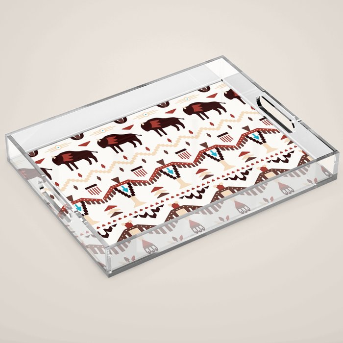 Native American 1 Acrylic Tray Gallery Image 1