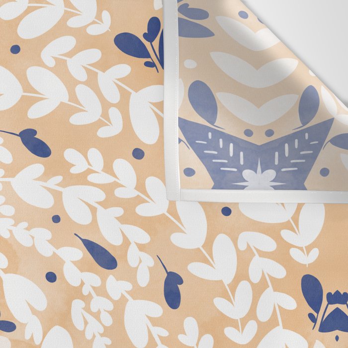 Pink Circular Nature Tiles PB Wall Tapestry Gallery Image 3