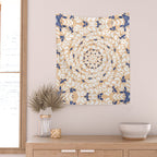 Pink Circular Nature Tiles PB Wall Tapestry Gallery Image 2