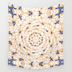 Pink Circular Nature Tiles PB Wall Tapestry Gallery Image 4