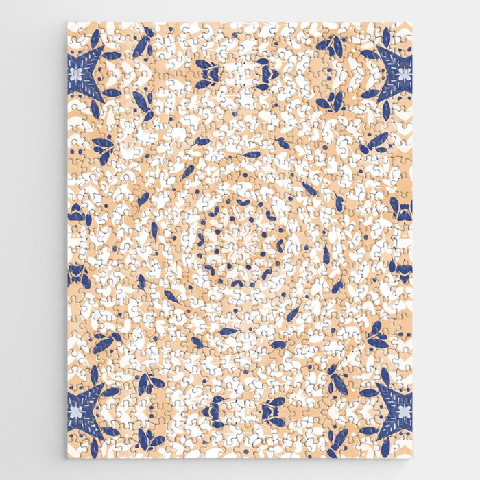 Pink Circular Nature Tiles PB Jigsaw Puzzle Gallery Image 1