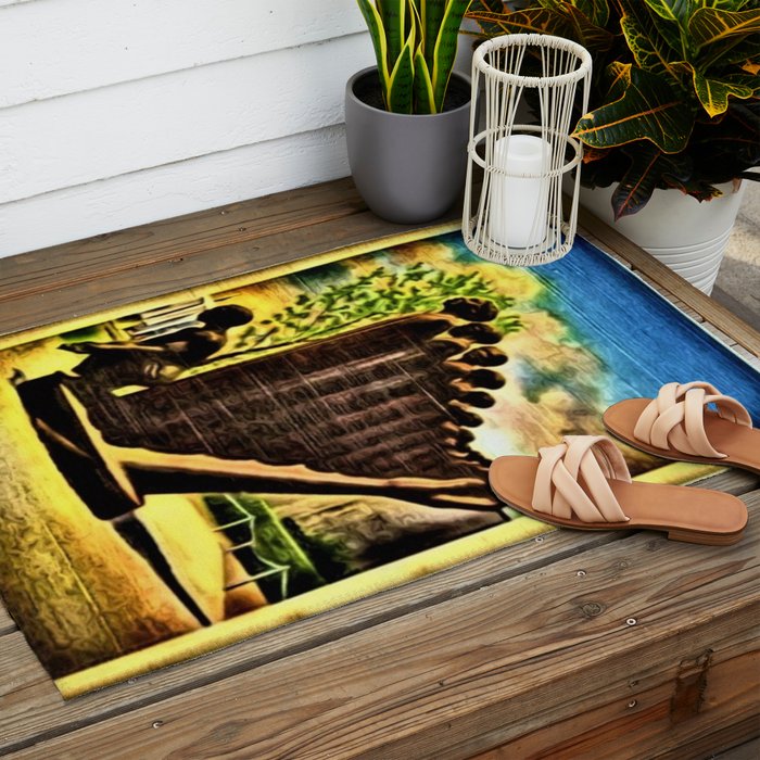African American Masterpiece 'Lift Up Every Voice & Sing' based on the sculpture by Augusta Savage Outdoor Rug Gallery Image 2