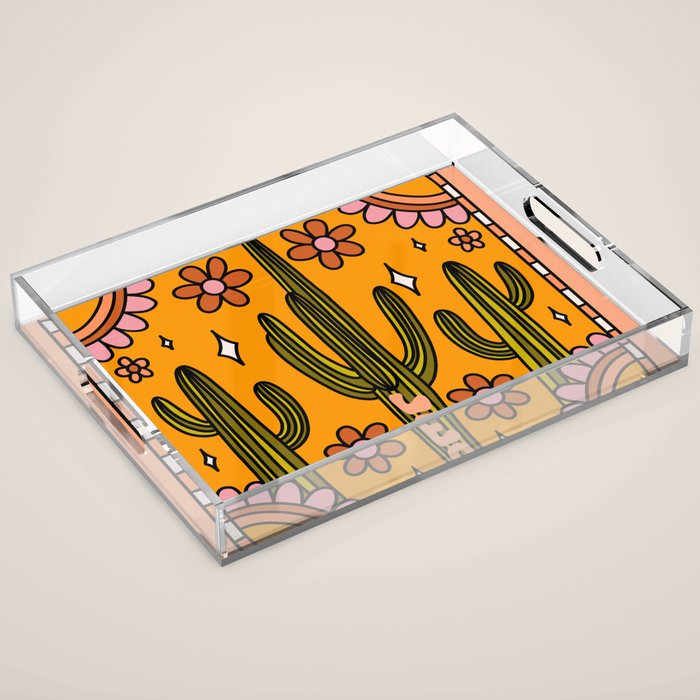 Leo Cactus Acrylic Tray Gallery Image 1