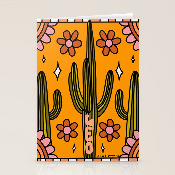 Leo Cactus Stationery Card Gallery Image 2