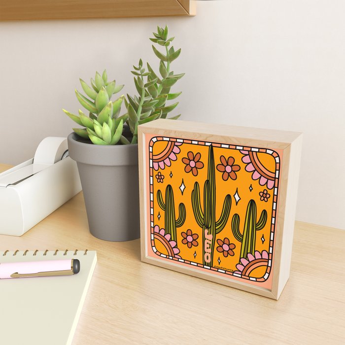 Leo Cactus Mini Art Print Gallery Image 2