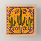 Leo Cactus Mini Art Print Gallery Image 1