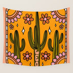 Leo Cactus Wall Tapestry Gallery Image 4