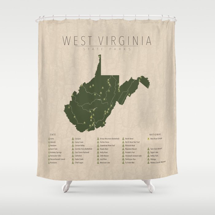 West Virginia Parks Shower Curtain Gallery Image 1