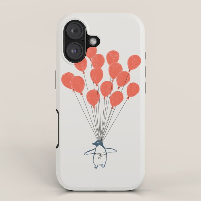 Penguin Balloons iPhone Case Gallery Image 1