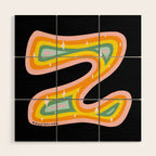 Rainbow Z Wood Wall Art Gallery Image 1