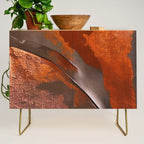 Rust and Metal Japandi Art Credenza Gallery Image 1