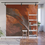 Rust and Metal Japandi Art Wall Mural Gallery Image 1