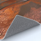 Rust and Metal Japandi Art Rug Gallery Image 4