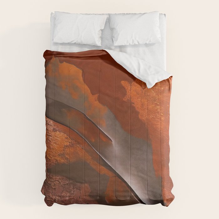 Rust and Metal Japandi Art Comforter Gallery Image 6