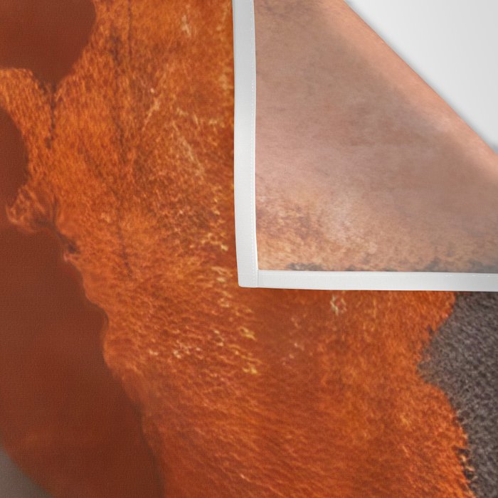 Rust and Metal Japandi Art Wall Tapestry Gallery Image 3