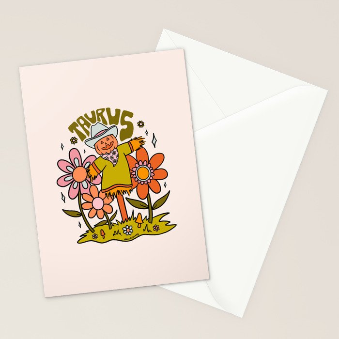 Taurus Scarecrow Stationery Card Gallery Image 2
