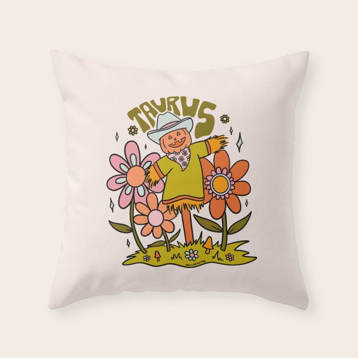 Taurus Scarecrow Throw Pillow Gallery Image 6