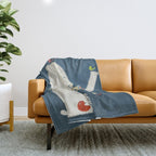 little nature song Throw Blanket Gallery Image 1