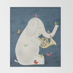 little nature song Throw Blanket Gallery Image 2