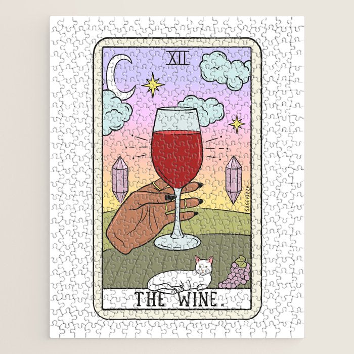 WINE READING (DARK) Jigsaw Puzzle Gallery Image 1
