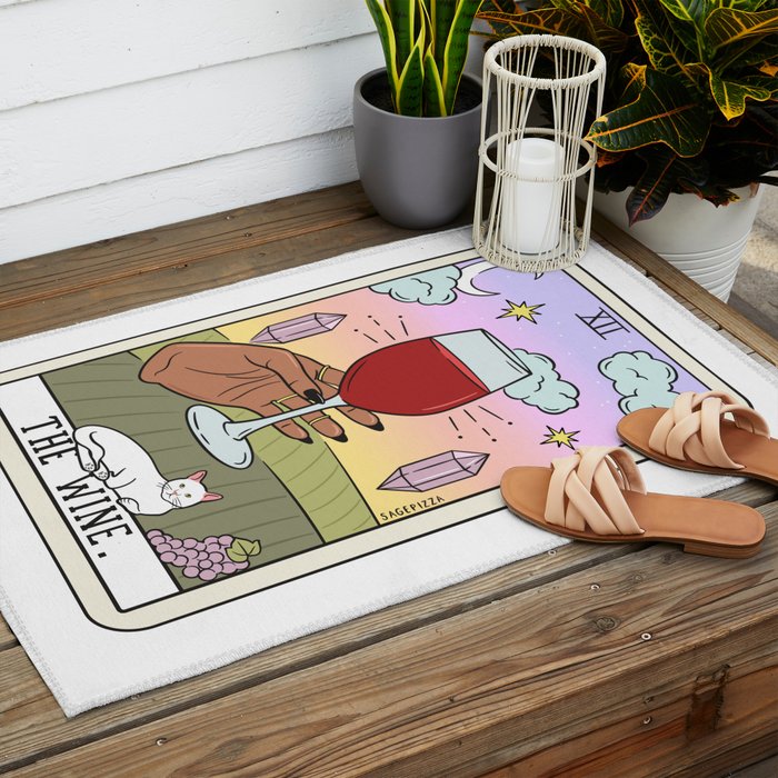 WINE READING (DARK) Outdoor Rug Gallery Image 2