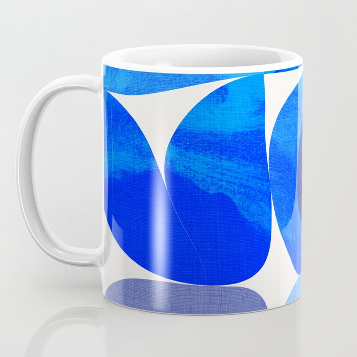 mid century modern organic blue 2 Coffee Mug Gallery Image 3