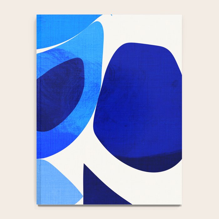 mid century modern organic blue 2 Notebook Gallery Image 4
