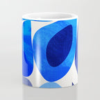 mid century modern organic blue 2 Coffee Mug Gallery Image 4