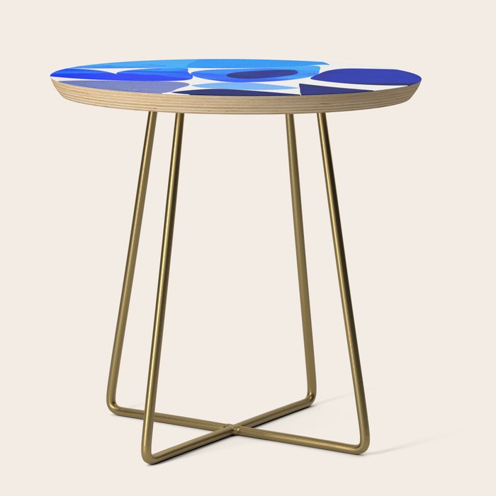 mid century modern organic blue 2 Side Table Gallery Image 1