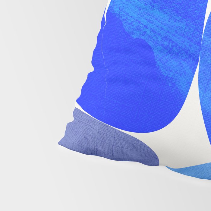 mid century modern organic blue 2 Pillow Sham Gallery Image 4