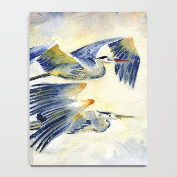 Flying Together - Great Blue Heron Notebook Gallery Image 4