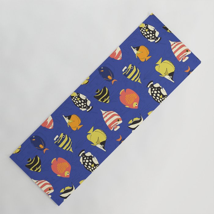 Exotic School Of Reef Fish Yoga Mat Gallery Image 1