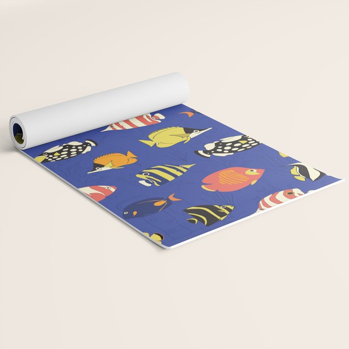Exotic School Of Reef Fish Yoga Mat Gallery Image 2