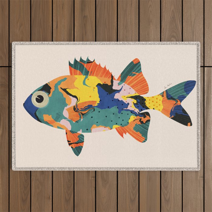 Fish  Outdoor Rug Gallery Image 1