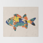 Fish  Throw Blanket Gallery Image 2