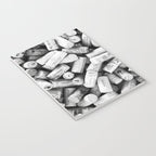 Something Nostalgic II Twist-off Wine Corks in Black And White #decor #society6 #buyart Notebook Gallery Image 3