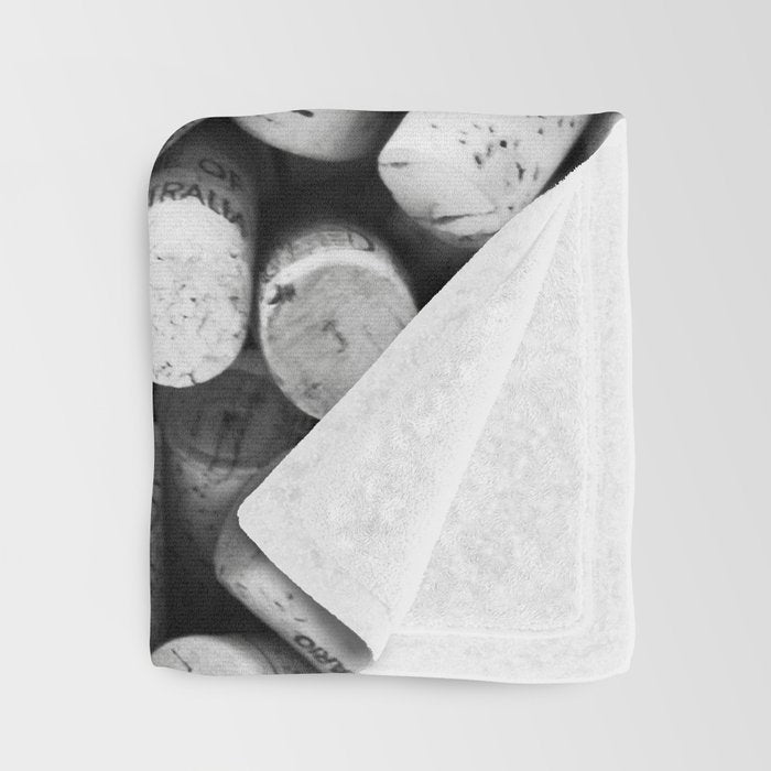 Something Nostalgic II Twist-off Wine Corks in Black And White #decor #society6 #buyart Throw Blanket Gallery Image 3