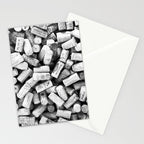 Something Nostalgic II Twist-off Wine Corks in Black And White #decor #society6 #buyart Stationery Card Gallery Image 2