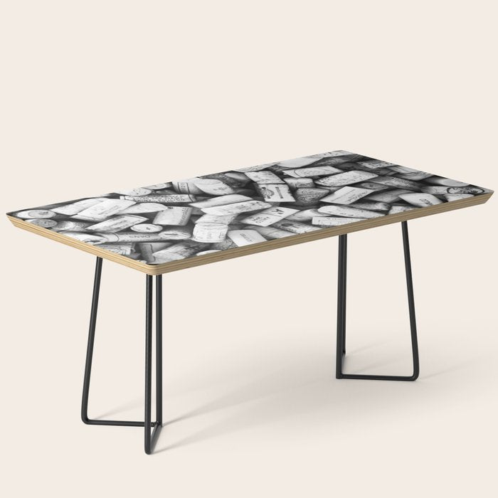 Something Nostalgic II Twist-off Wine Corks in Black And White #decor #society6 #buyart Coffee Table Gallery Image 1