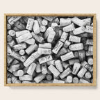 Something Nostalgic II Twist-off Wine Corks in Black And White #decor #society6 #buyart Serving Tray Gallery Image 1