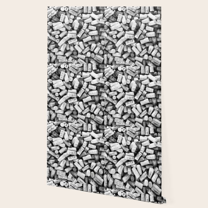 Something Nostalgic II Twist-off Wine Corks in Black And White #decor #society6 #buyart Wallpaper Gallery Image 2