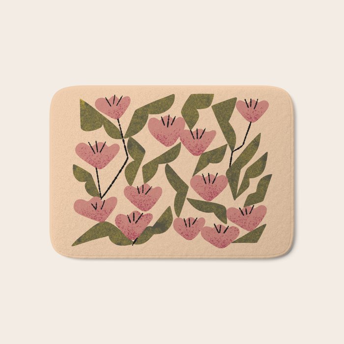 Wild Tulips Bath Mat Gallery Image 1