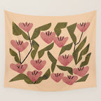 Wild Tulips Wall Tapestry Gallery Image 4