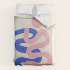 Pink Wiggle Embrace Duvet Cover Gallery Image 6