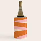 Pop Swirl Wavy Abstract Line Pattern Pink Orange Cream Wine Chiller Gallery Image 2