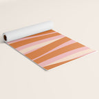 Pop Swirl Wavy Abstract Line Pattern Pink Orange Cream Yoga Mat Gallery Image 2